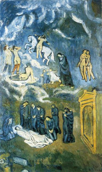 Pablo Picasso Oil Painting Evocation (The Burial Of Casagemas)